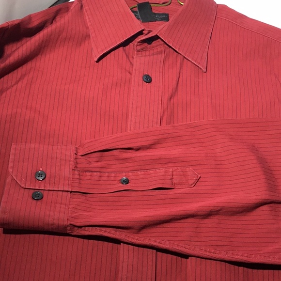 Express Design Studio Striped Button Down (A) - Picture 6 of 7